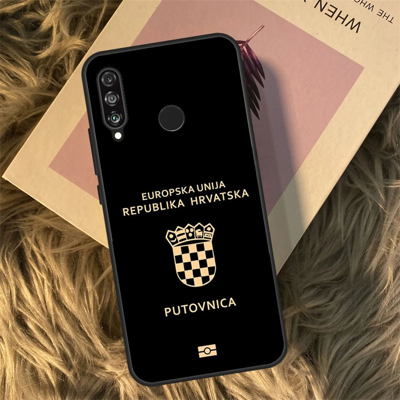 Croatia flag Art Funda For Huawei P40 P20 P30 Lite P50 Mate 50 Pro P Smart 2019 Honor 70 50 X8 X9 X9a Case