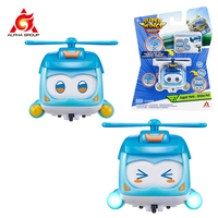 Super Wings Super Pet-Shine Pet Stackable Kid With Lights Wheels Can Change Emotion Action Figures Toy Christmas Birthday Gift