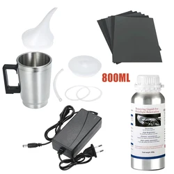 Auto Scheinwerfer Renovierung Polieren Kit Scheinwerfer Restaurierung Kit Werkstatt Automotive Pflege Werkzeug 800ML Flüssigkeit Polymer Verdampfer