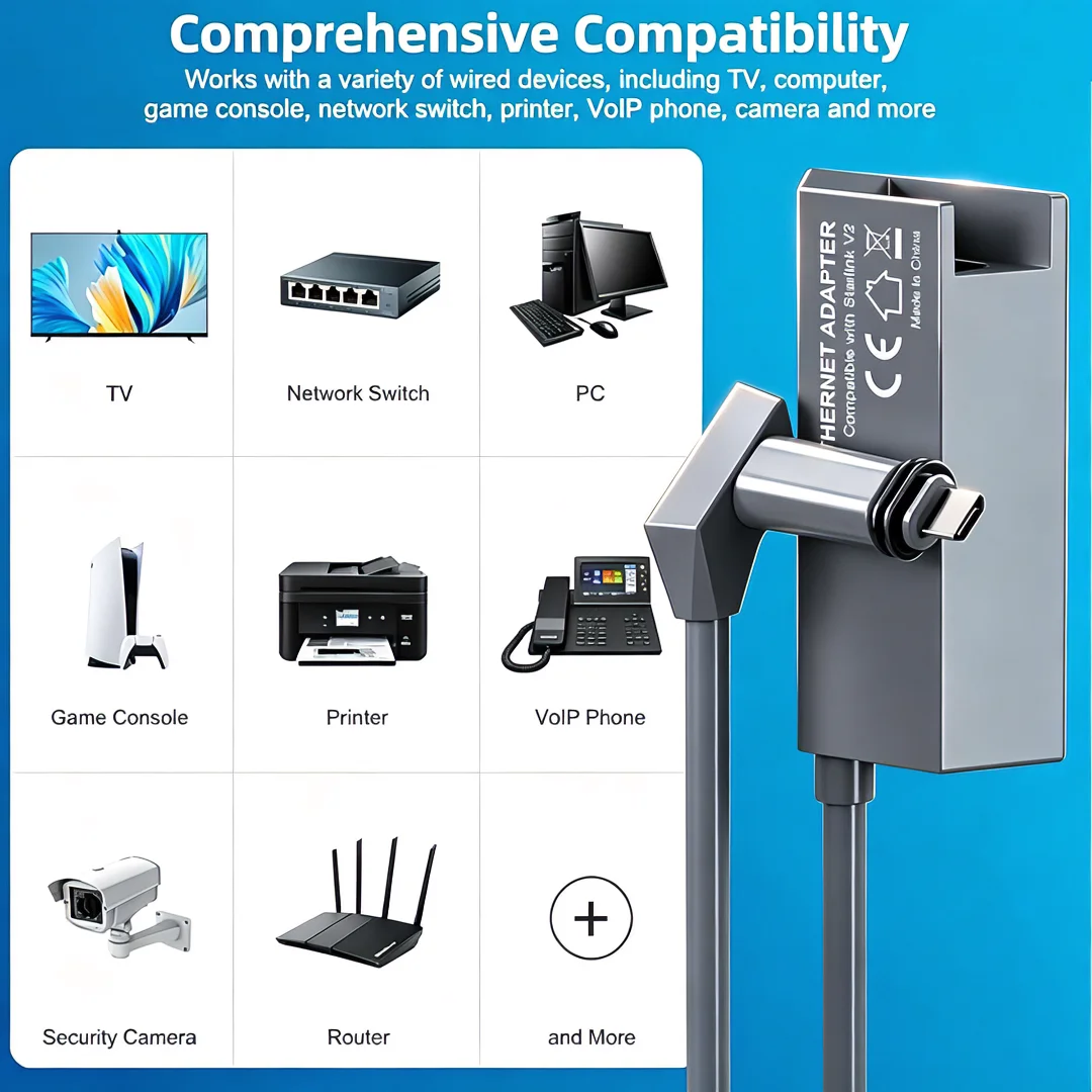 26AWG Single Core Pure Copper 16 Pin Cable OD 6.5mm, Up to 1000Mbps High Speed Stable Wired Connection Cable for Starlink Gen2