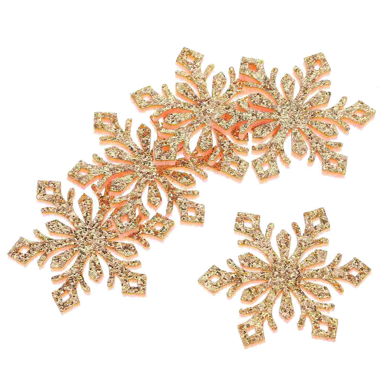 30 Pcs DIY Decorative Snowflakes Rhinestone Bobby Pins Hair Clip Hairband Part Accessories Gold Powder Cloth Girl Child Clips