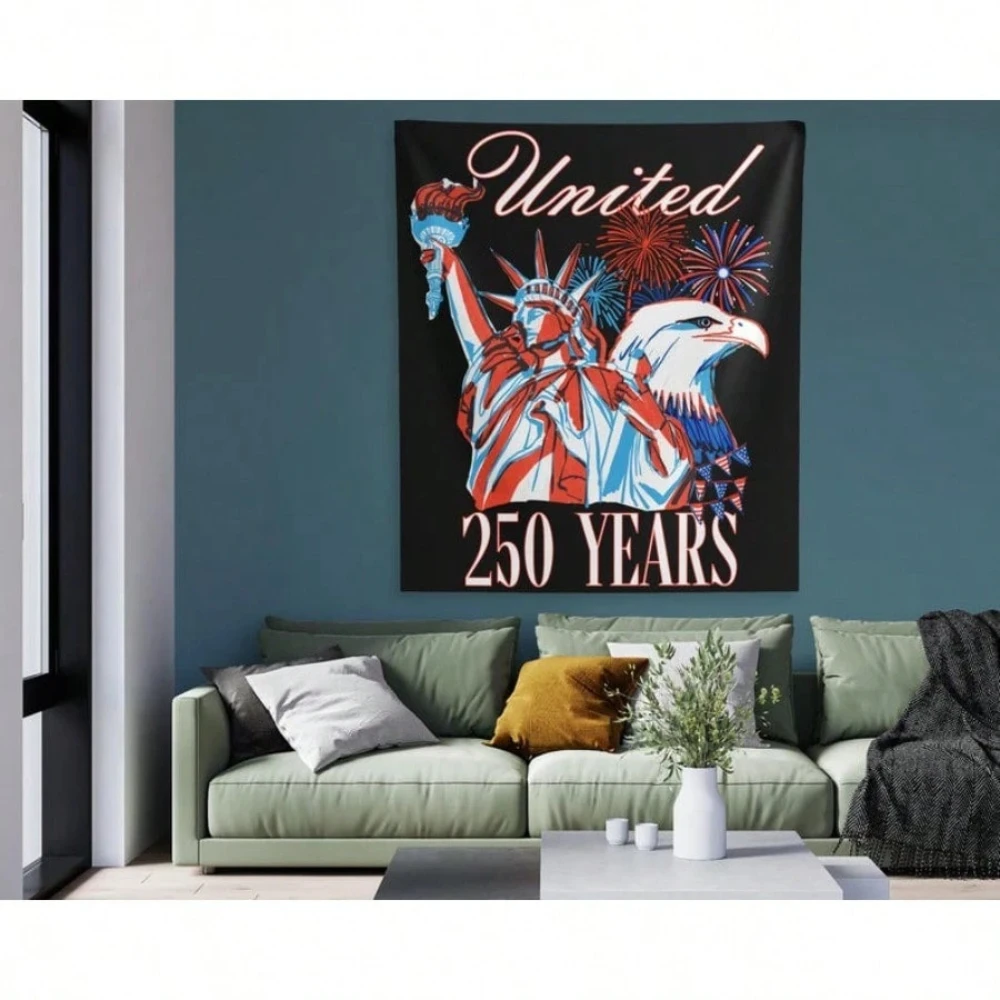 Tapestry For The 250Th Anniversary Of The United States Vintage 250 Years Of Freedom Design Room Outdoor Holiday Decor