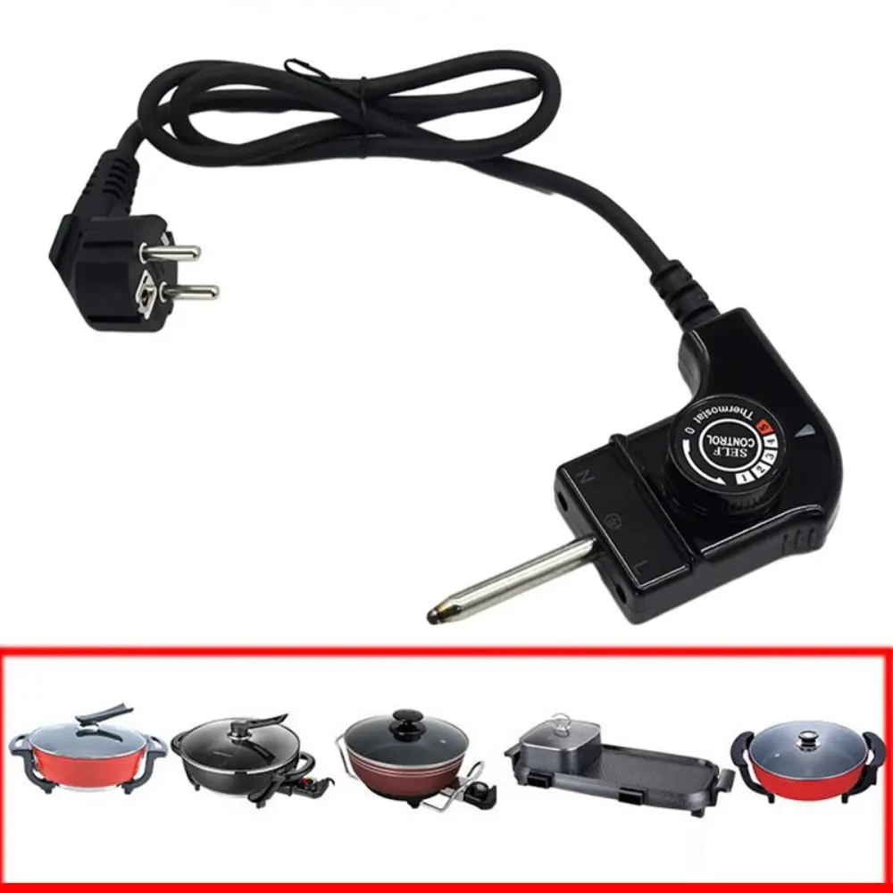Europe Standard EU Adjustable Temperature Cord Inserted Needle Type Electric Appliance Thermostat Probe Power Cord Kitchen Tool