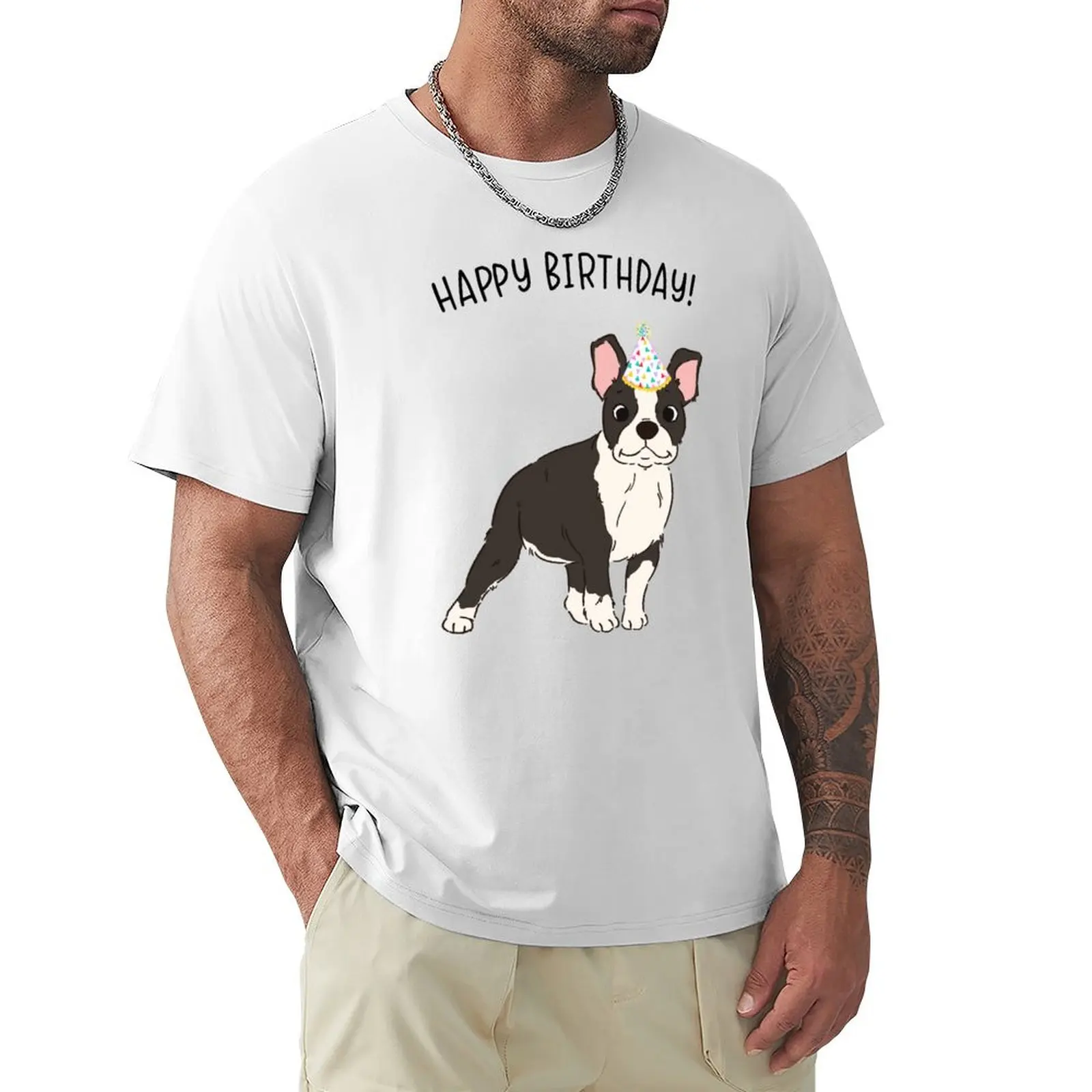 Футболка с надписью «Boston Terrier Bostie Dog» на день рождения