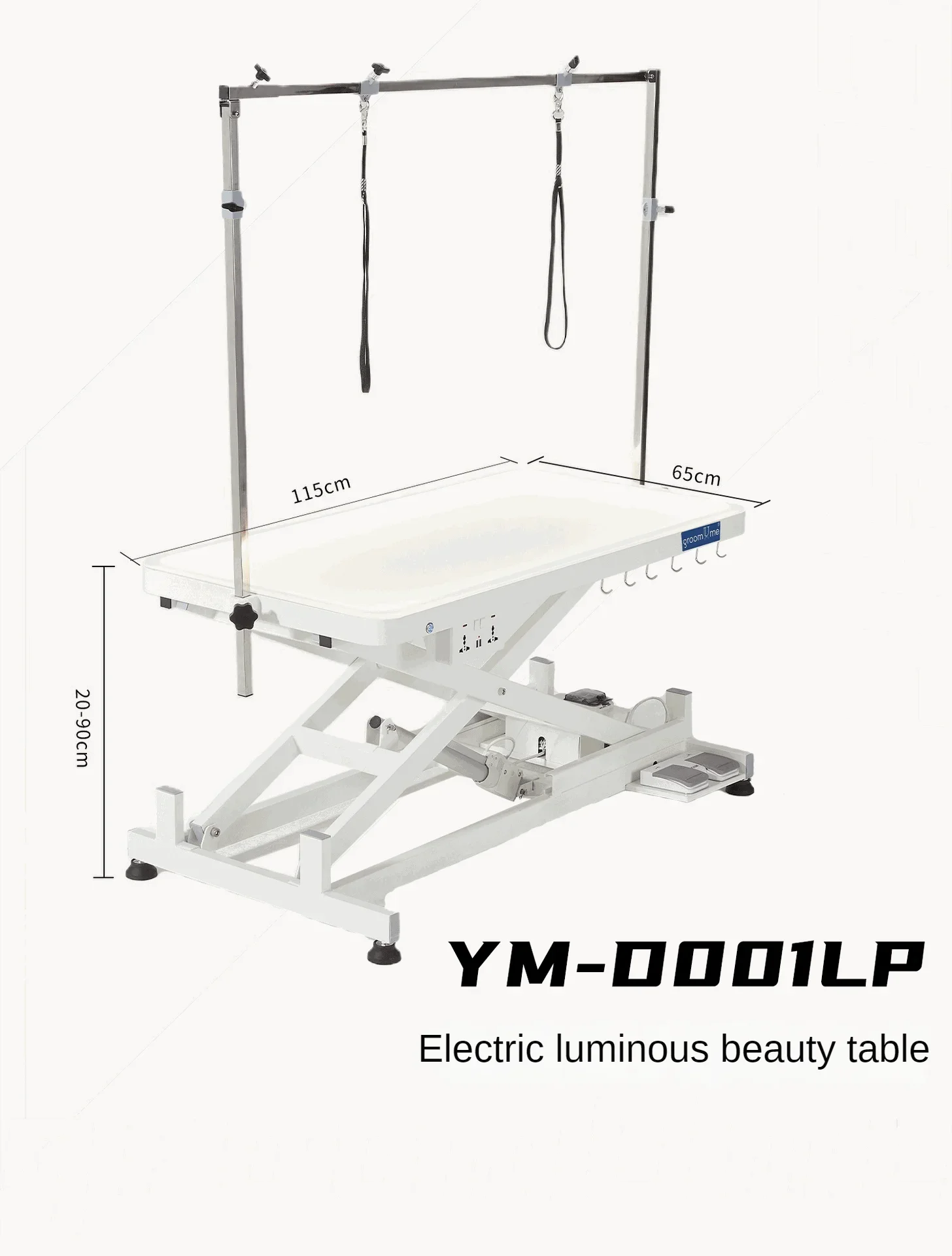 

Electric Illuminated Table Pet Grooming Table Electric Lifting Table Gantry Boom Safety Socket