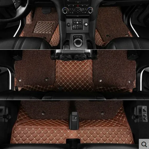 

High quality! Custom special car floor mats for Toyota Fortuner 2022-2016 7 seats waterproof double layers carpets,Free shipping