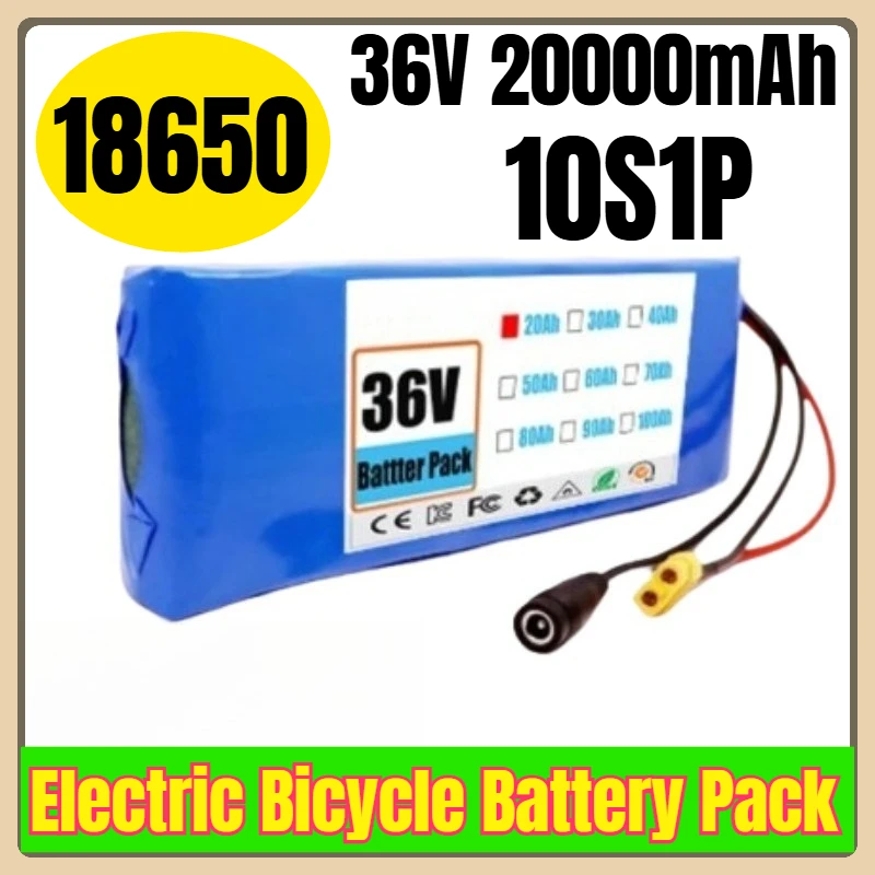 

10S1P 36V 20000mAh 18650 Electric Bicycle Battery Pack