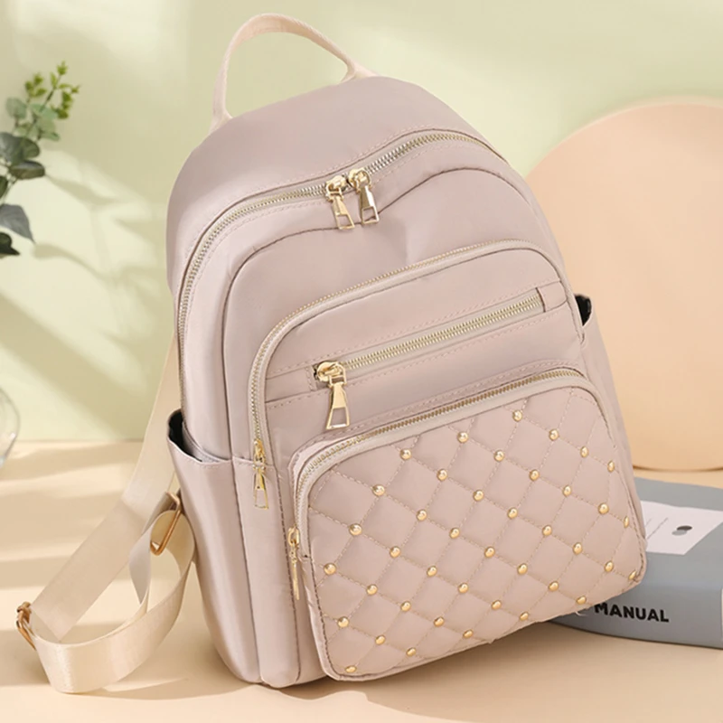 Fashion Bag Pack Women High Quality Nylon Backpacks Female Big Travel Back Bag Large School Bags for Teenage Girls Shoulder Bag