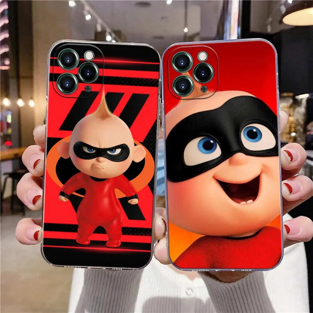 The Incredibles Cute Clear Case For iPhone 16 15 14 13 12 11 Pro Max Mini Xs XR X 7 8 Plus Cover For iphone 16 Pro Case Silicone