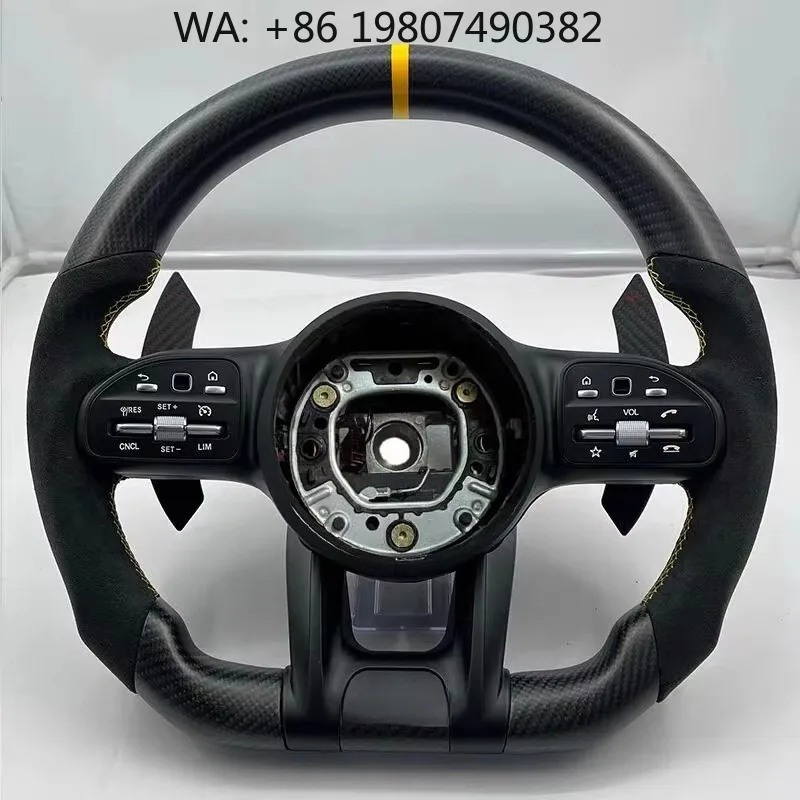 

Racing Carbon Fiber Modified Steering Wheel Hot Interior Upgrade Fit C E S CLA GLA GLC GLE GLS W205 W213 W222 W177