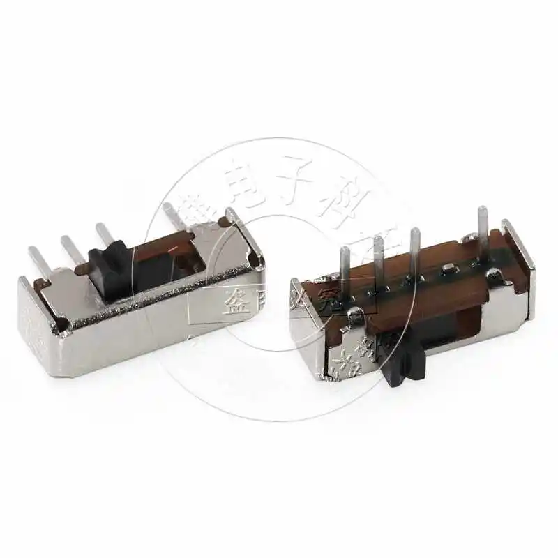 50Pcs/SK-13D07 (1P3T) Shank height 6MM 3-speed toggle switch 2 fixed feet 4 feet horizontal, with balls
