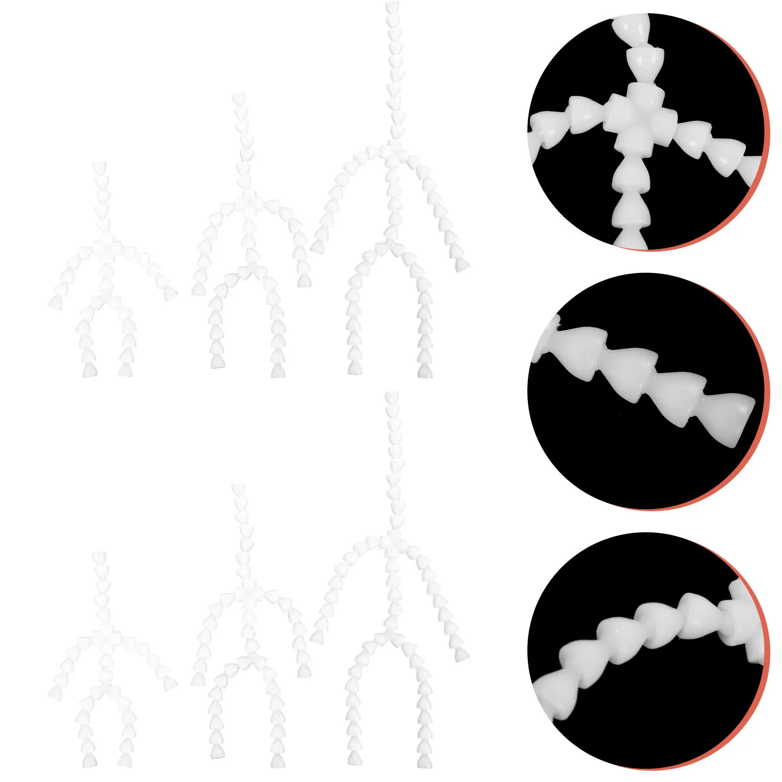 

6Pcs Adjustable for Stuffed Figures Articulated Plastic Frame Lightweight Safe Design for Realistic to