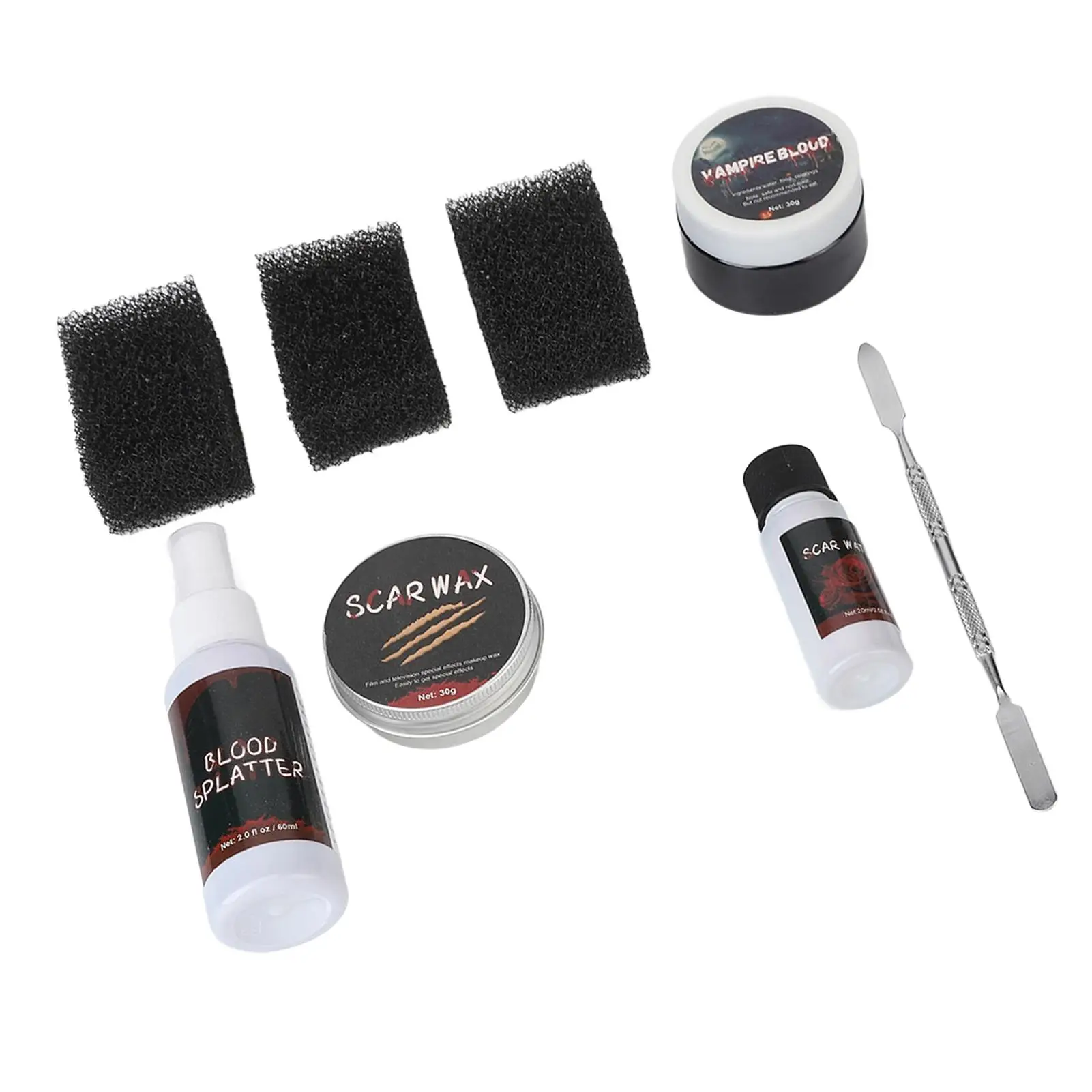 Long-Lasting Scars Wax Makeup Kit - Easy Cleanup | Perfect for Halloween & for party Effects | Versatile Cosmetic Bag