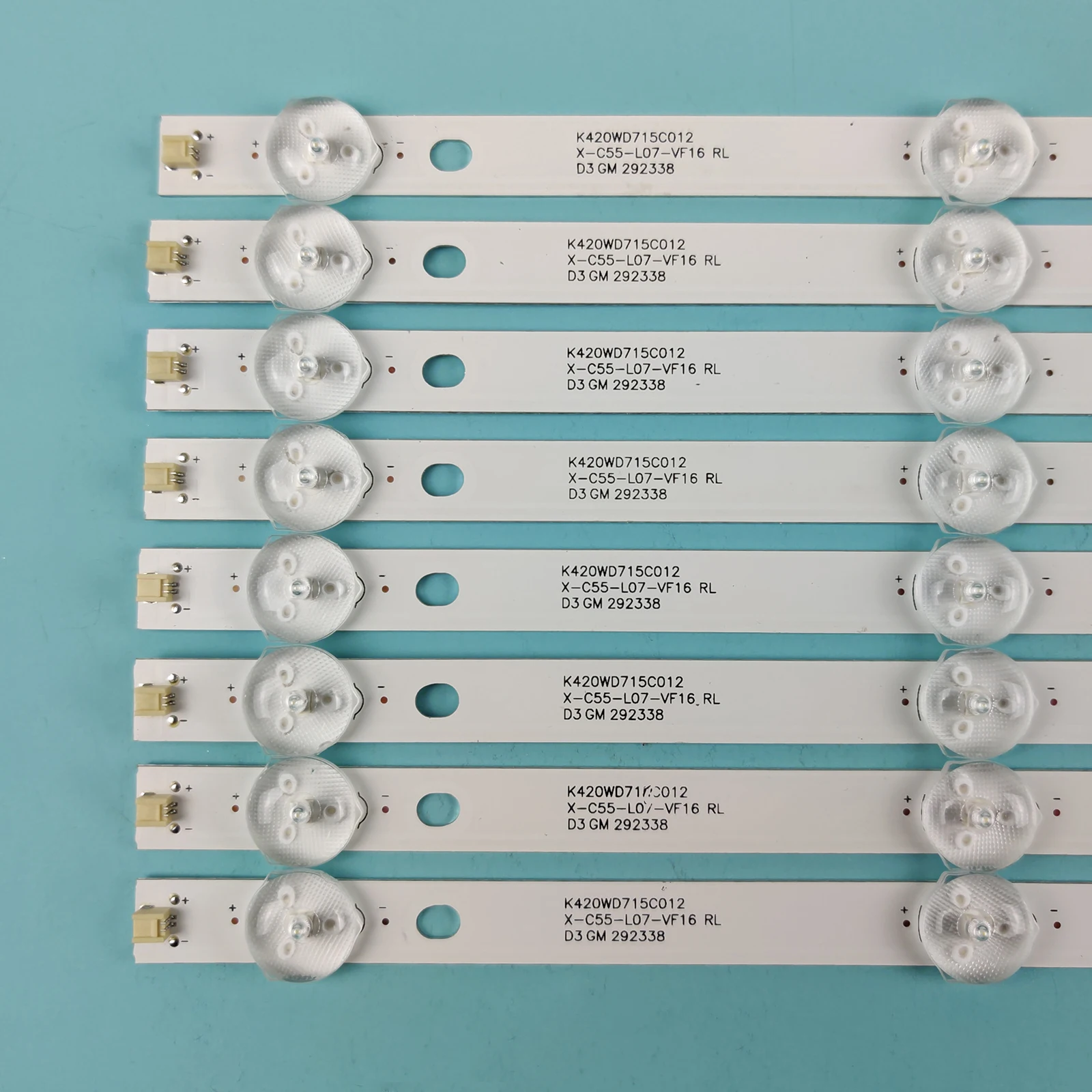 1 zestaw 8 sztuk 5LED telewizor podświetlenie paski dla Panasonic TH-43CX500C TH-43D400C TH-43D580C TH-43C500C TX-43DR300ZZ K430WD9 4708-K420WD-