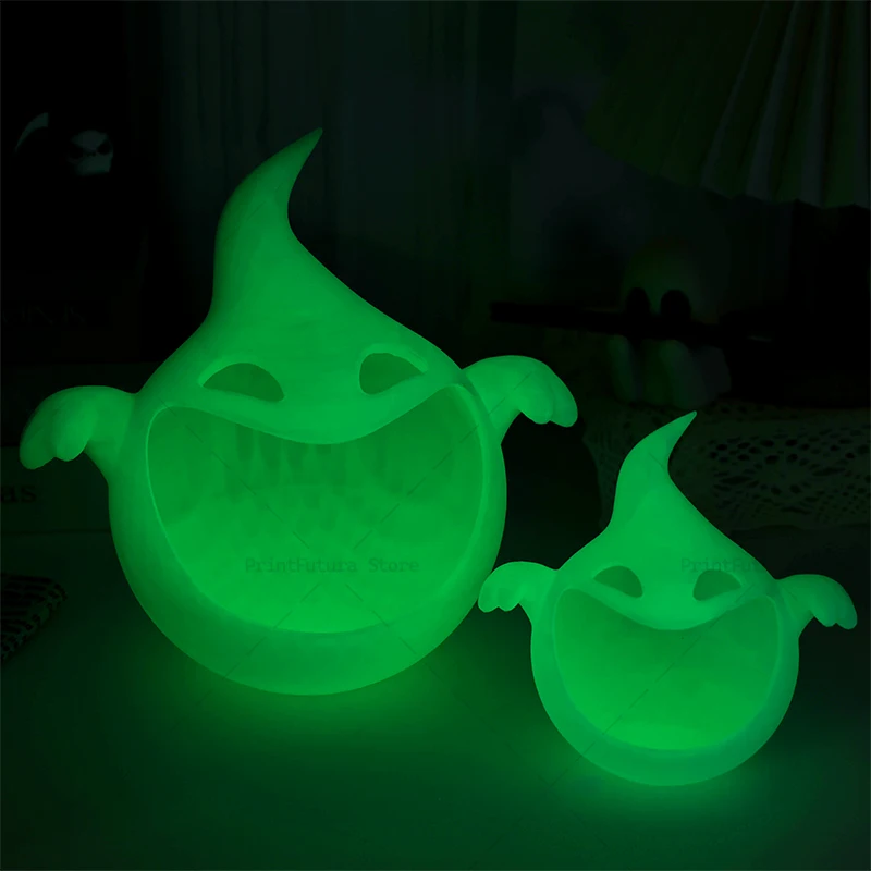 

3D Printed Halloween Ghost Candy Box Decorations Halloween Atmosphere Home Decor Model Toy Gift