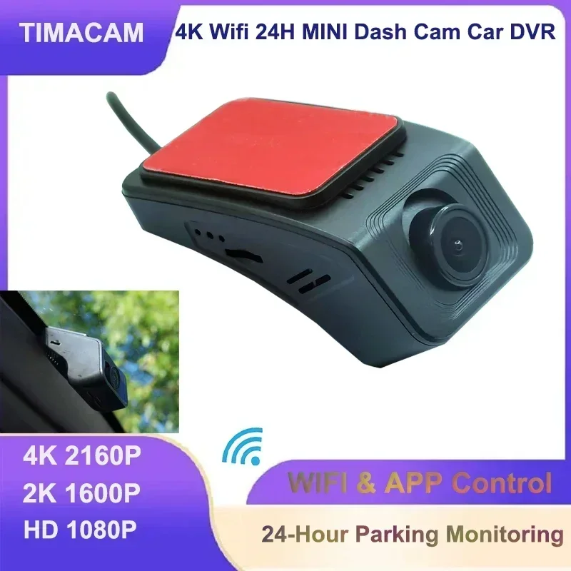 TIMACAM 4K 2160P WiFi Car-DVR Dashcam 2K 24H  APP Control EDR for All Cars for Toyota for VW for Volvo For Land Rover