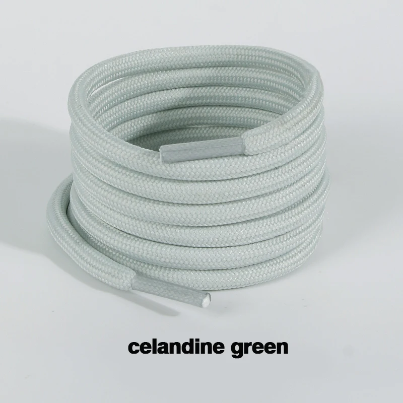 2025 Frühling und Sommer Beliebte Einfarbige Macaron-Schnürsenkel 5mm Runde Polyester Freizeit Unisex-Schnürsenkel – Detail 24