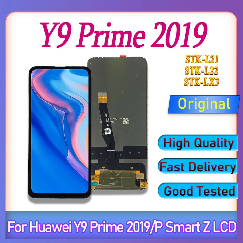 Высококачественный 6,59-дюймовый оригинальный ЖК-дисплей для Huawei Y9 Prime 2019 STK-L21 L22 LX3, дигитайзер сенсорного экрана для Huawei P Smart Z ST