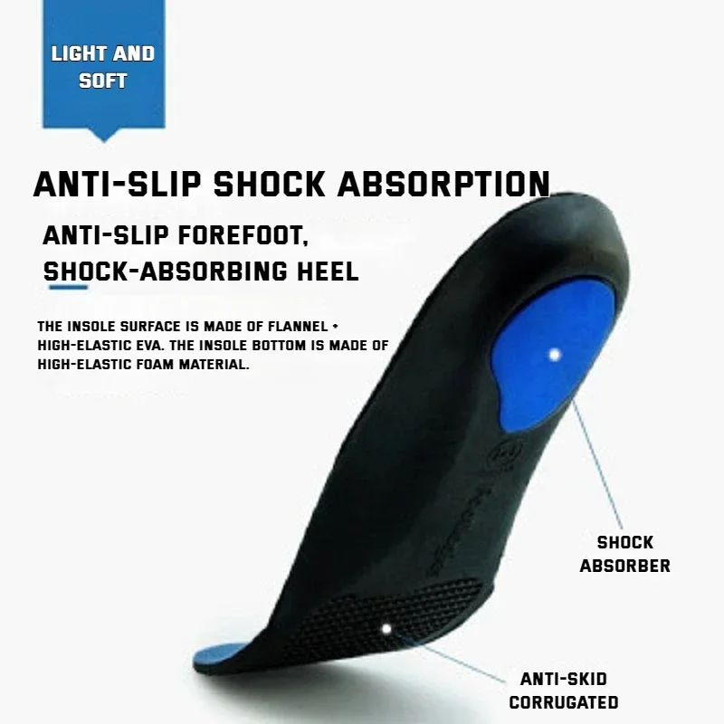 Sports Orthopedic Insole Flat Foot Orthopedic Arch Support Insoles Men and Women Shoe Pad EVA Sports Insert Sneaker Cushion Sole image 6