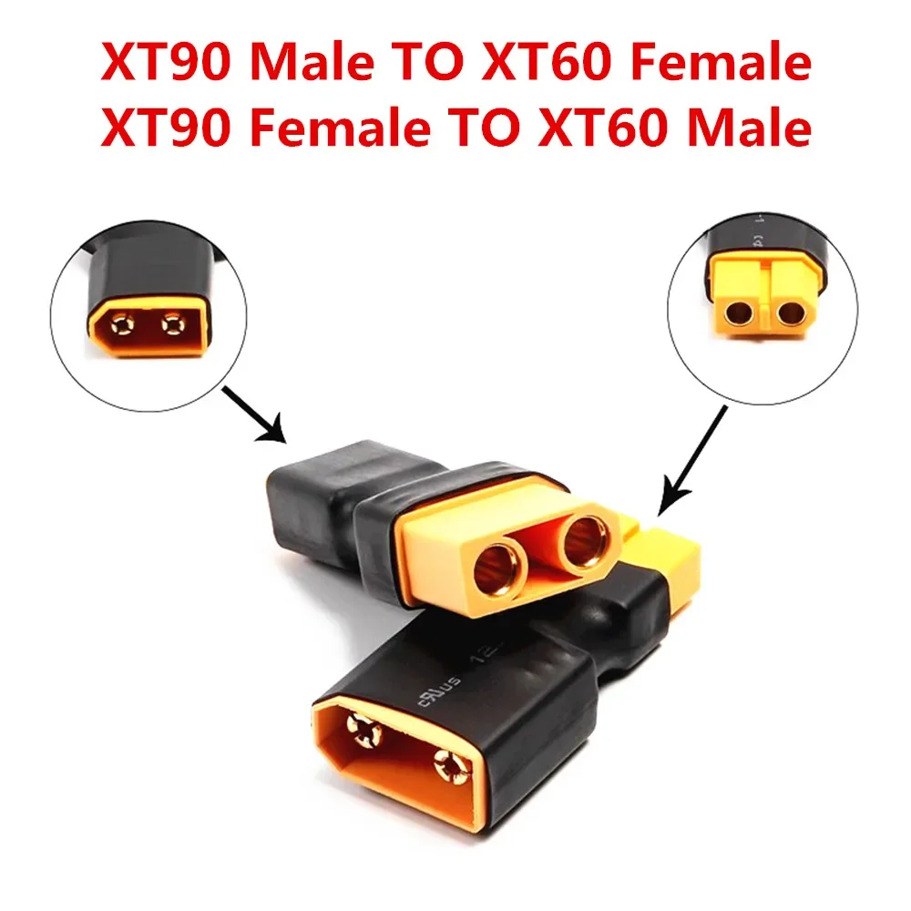 Adapter XT60 Male / Female To XT90 Male / Female Connector Conversion Adapter for RC Lipo Battery Control Parts DIY