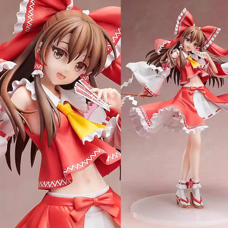 43cm Anime Touhou Project Hakurei Reimu Figure High Quality Model Desktop Decoration Collectible Birthday Gift For Anime Fans