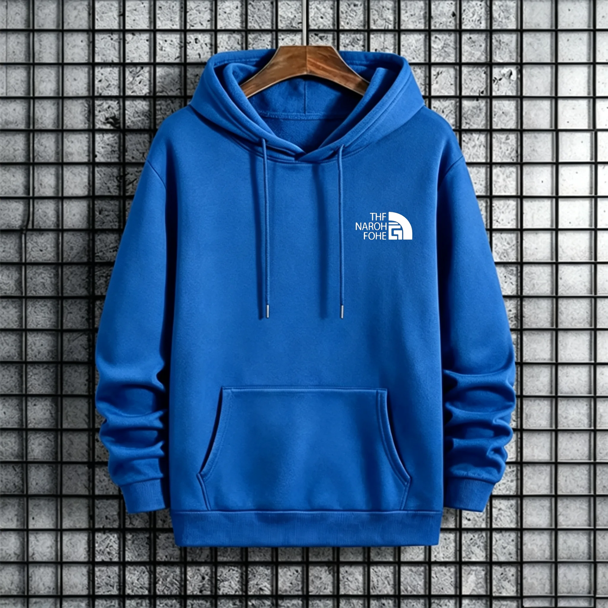 Herren-Hoodie Herbst Winter Hochwertiger Warmer Pullover Männlicher Alltags-Freizeitmode Pullover Outdoor Fitness Sportlicher Kapuzenpullover – Detail 4