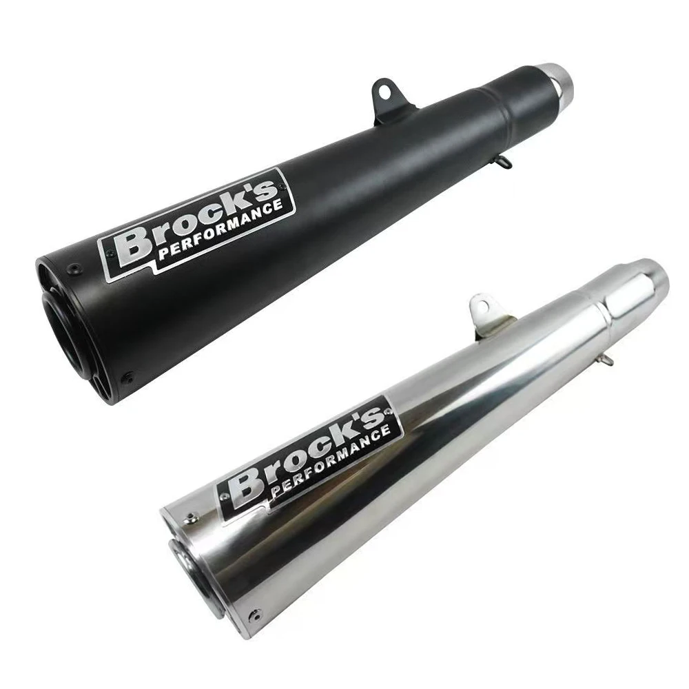

Exhaust Motorcycle Muffler Escape Moto Motorcross Bicycle Pitbike Racing BROCKS For S1000RR Z1000 Z900 Z750 ZX10R R6 R3 Slip On