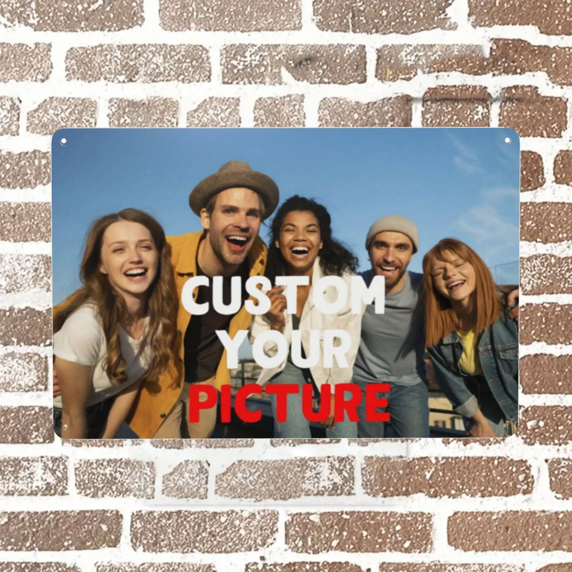 Custom Metal Sign - Personalized Vintage Wall Decor with Your Photo, Suitable for Garden, Home, Bar, Pub, Cafe, Shop, Office, Cl
