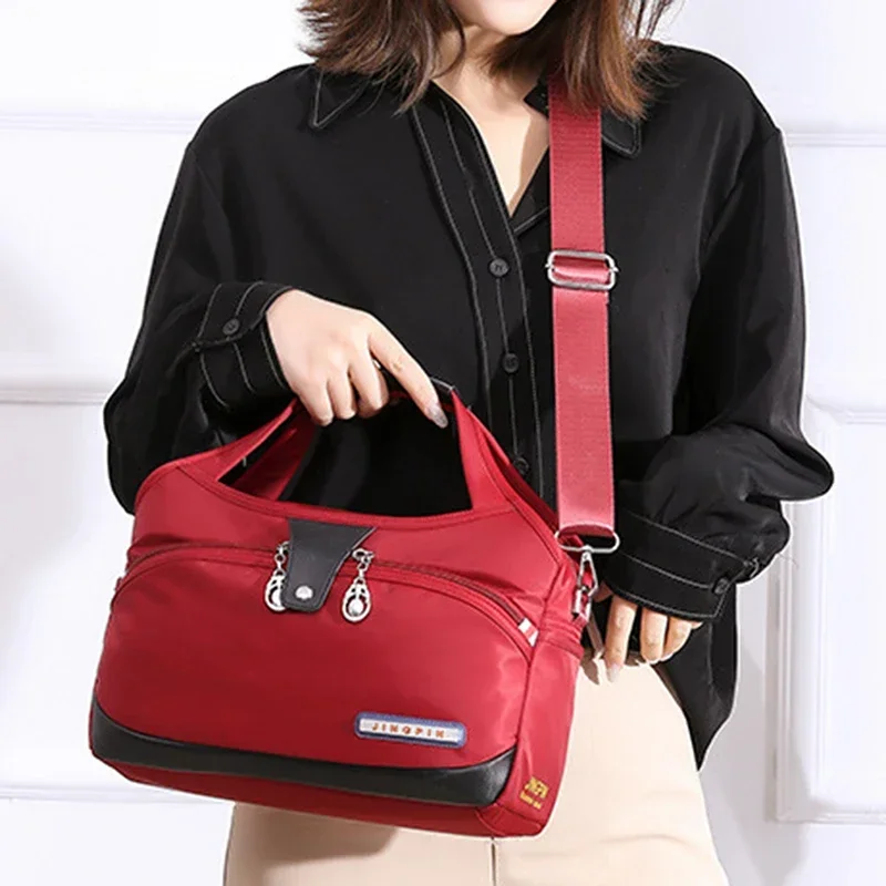 2024 New Fashion Oxford Cloth Large Capacity Shoulder Bag Ladies Casual Light Outdoor Travel Handbag