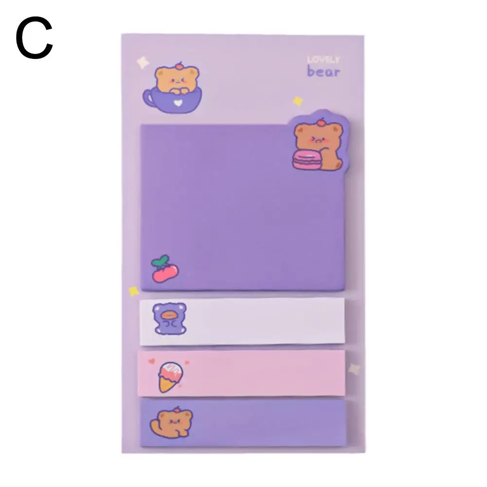 1PC Kawaii Cute Animals Paper Sticky Notes Creative Pads Adhesive School Notepad Stationery Memo Office Decoration Stickers Z2T7