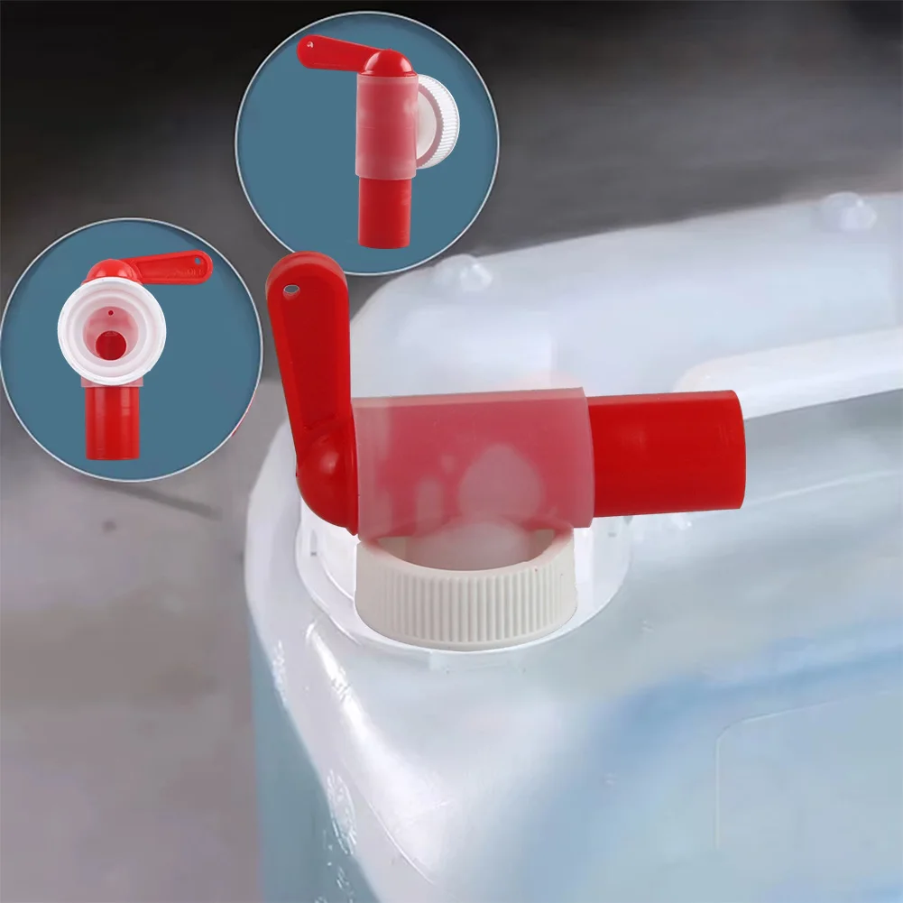 Plant Nutrient Solution Faucet DN36 Size Red White Sink Faucet for 5 Liter and 10 Liter Tanks Made from PP Plastic