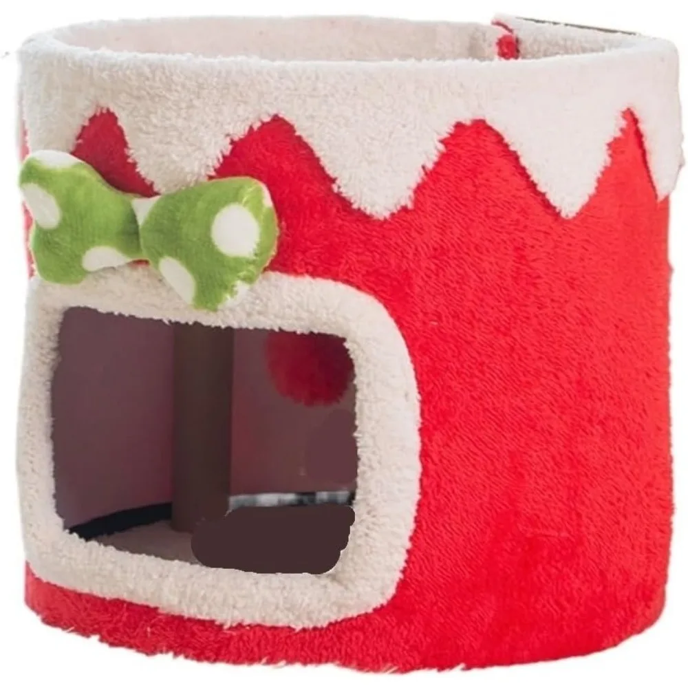 

Friendship Cat Easy to Clean Double-Layer Climbing Frame, Nest, Tree, Enclosed House, Small, Non-occupying Pet Toy Climber
