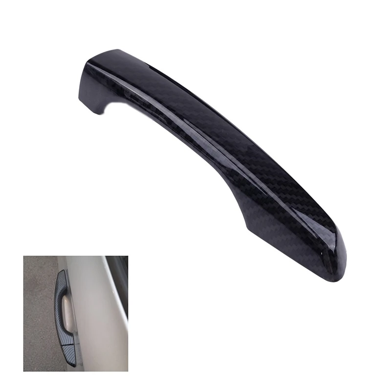 for 2016 2017 2018 2019 Car Door Handle Cover Trim Sticker Accessories Carbon Fiber