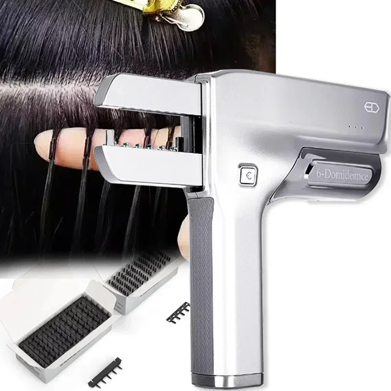 ZP 6D 3rd Hair Extension Kit Quick-operated Non-marking Hair Extensions Tool for Faster Natural Real Hairs Extensions Treatments