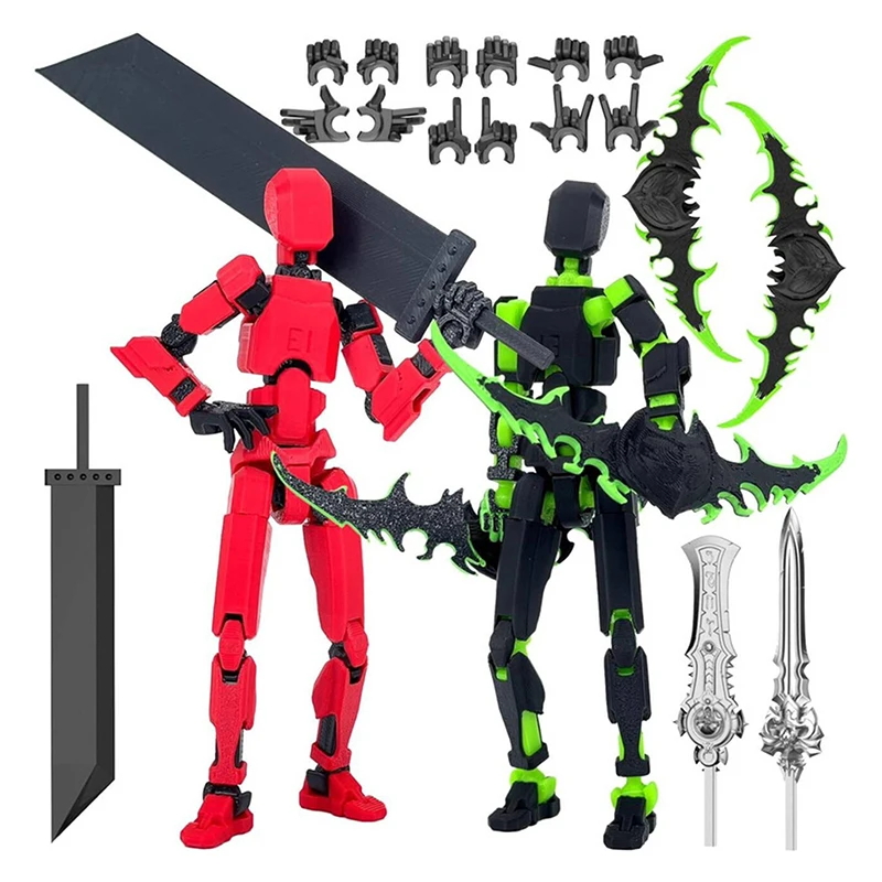 1 Set DIY Decompression Tool Lucky 13 Figure Robot Toys Joint Movable 3D Printing Generation Dummy Titan13 Doll Action Figure