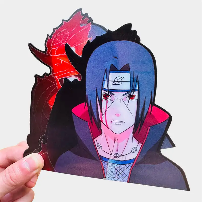 Naruto Anime Itachi Susanoo 3D Motion Stickers  Car Sticker Notebook Waterproof Decal Toy Wall Sticker Decor For Room Kids Toys