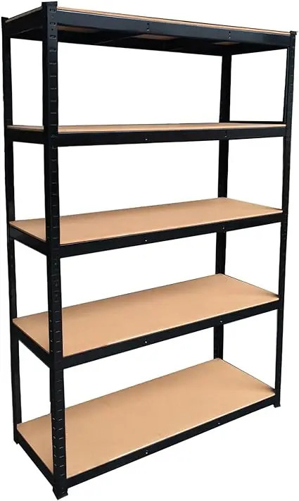 

Garage Shelves 5-Tier Heavy Duty Storage Shelves Adjustable Garage Shelving, Metal Utility Muscle Rack Shelf Unit for Kitchen