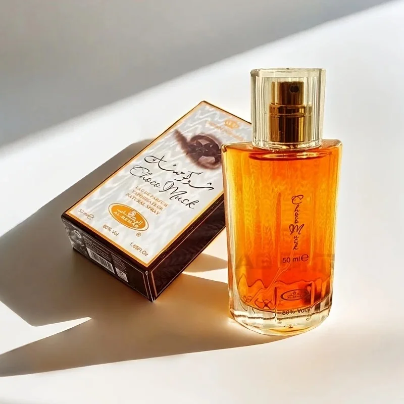 Parfum Wanita Mewah 50ml Aroma Cokelat Dan Musk Dengan Nuansa Mawar Dan Vanila Parfum Cologne Arab Dubai