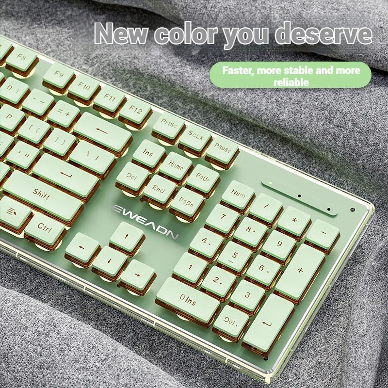 V3 Wireless Quiet Keyboard 26-Keys Conflict-Free Pbt Keycaps Ergonomic Design Supports Desktop Computers Laptop Games Office