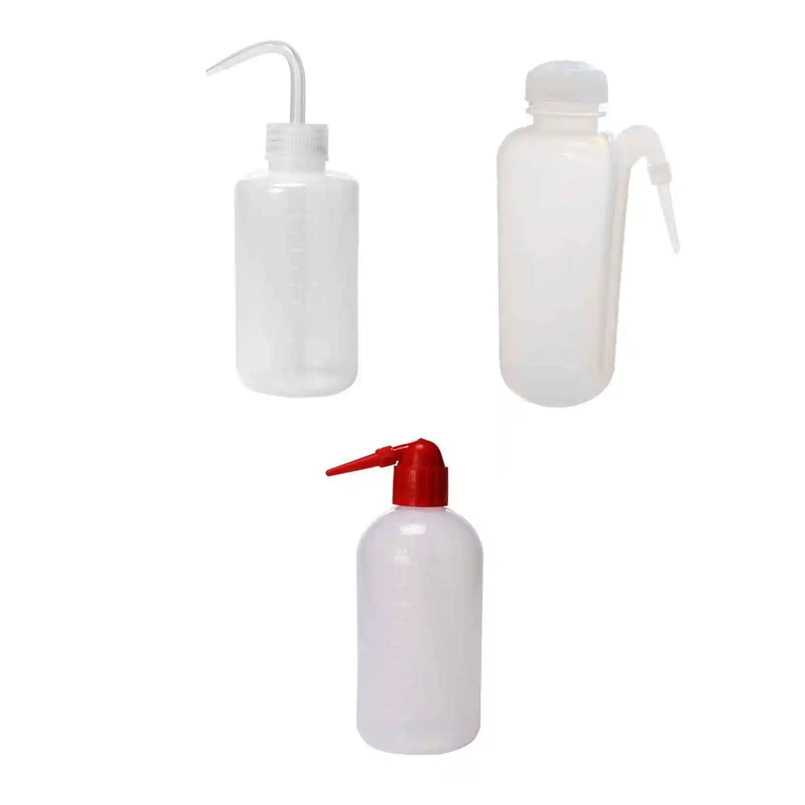 Botella de plástico de biodiésel para laboratorio, bote de plástico de 500ml, enjuague, lavado único