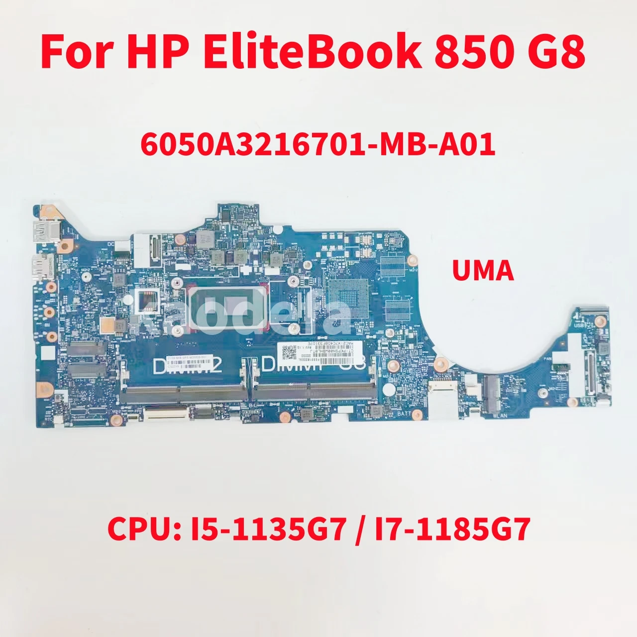 6050A3216701 For HP EliteBook 850 840 G8/ZFfly 15 G8 Laptop Motherboard CPU: I5-1135G7 / I7-1165G7 UMA M35805-601 M35809-601