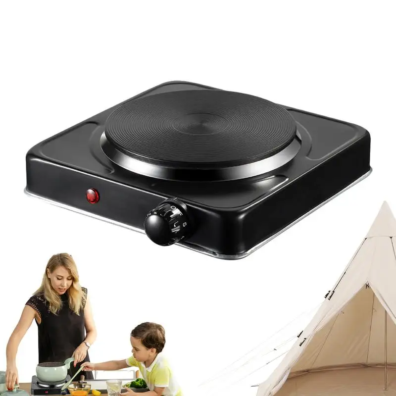 Portable 1000W Electric Stove Top Burner Countertop Electric Cooking Stove  5 Firepower Levels Induction Stove For Aluminum Pots