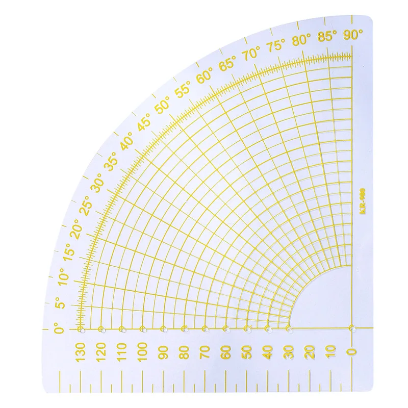 1pcs DIY sewing patchwork tools fan-shaped patchwork scrapbook round fan foot seam ruler protractor tailor sewing tools