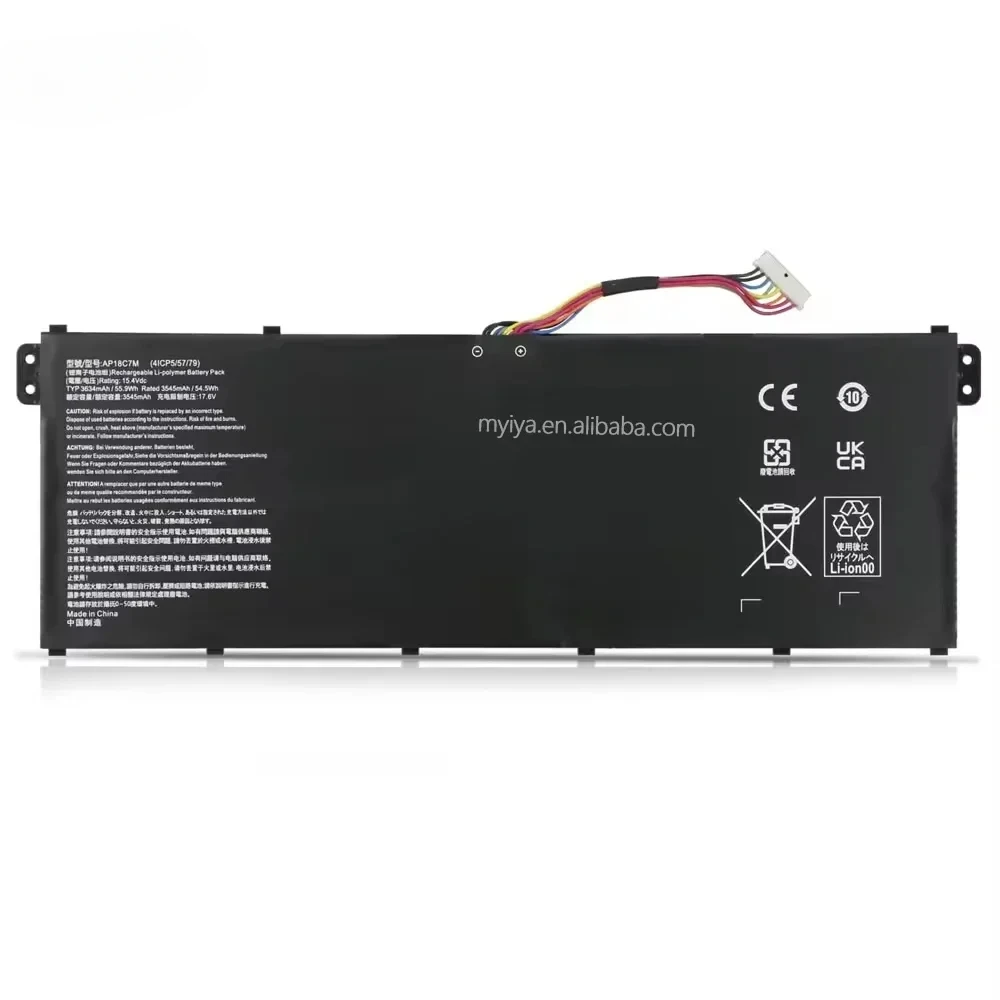 55.9wh batería del ordenador portátil Ap18c7m para la batería del ordenador portátil Acer para Acer Spin 5 Sp513-54n-56m2 Swift 3 Sf313-52g-71j6 Sf514-54gt-79yu 55gt