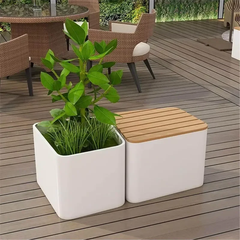 The Flower Bed That Travels With Your Patio Street Furniture That Grows and Sits Together Moveable Green Spot With Bench