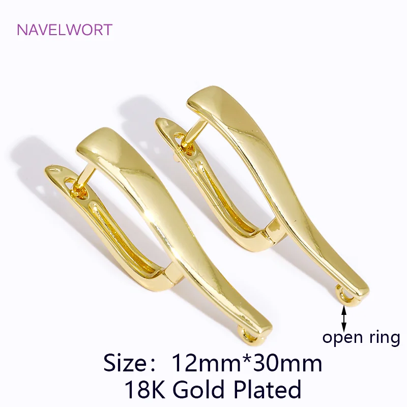 Multi Styles 18K vergoldetes Messing Shvenzy Ohrringhaken Ohrdrahtverschluss, Zubehör für Ohrringe, DIY-Schmuckherstellungszubehör – Detail 37