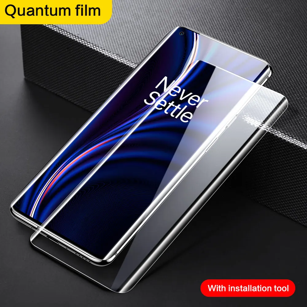 SmartDevil 2 Pcs Soft Hydrogel Film For OnePlus 11 10 Pro 9 8 7T Screen Protector Full Coverage Glue Quantum Film HD