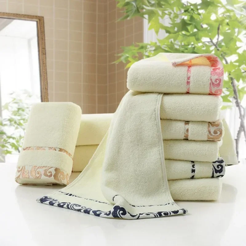 Towel Set Thick Soft Print Bath Hand Hotel Spa Face Kitchen Hair Towel For Adults and Kids toalha de banho havlu toallas recznik