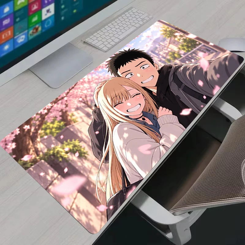 M-My Dress-Up Darling Anime Mouse Pad Large Gaming Desk Mat Non Slip Rubber Keyboard Pad Office Desktop Decor Gift