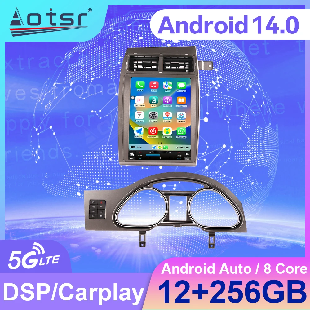 

12.1" Android 14 Carplay Car Radio For Audi Q7 2006-2015 Video Player Stereo Auto GPS Navigation Vehicle Stereo Radio Carplay
